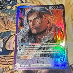 One Piece TCG - OP08 - King OP08-057 AA Leader - English - Image 1