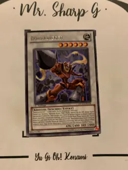 BOHRKRIEGER - 1. AUFLAGE DP10-DE018 DEUTSCH Yu-Gi-Oh! CARD RARE KONAMI TCG OCG - Image 3
