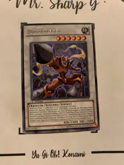 BOHRKRIEGER - 1. AUFLAGE DP10-DE018 DEUTSCH Yu-Gi-Oh! CARD RARE KONAMI TCG OCG - Image 4