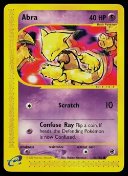 Pokemon Card - Abra Expedition 93/165 Common - Image 1