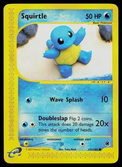 Pokemon Card - Squirtle Expedition 131/165 Common - Image 1