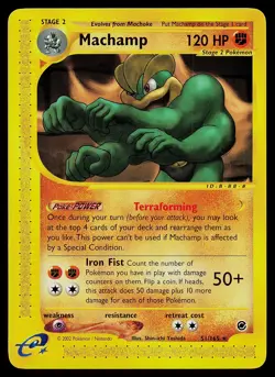 Pokemon Card - Machamp Expedition 51/165 Rare Non-Holo - Image 1