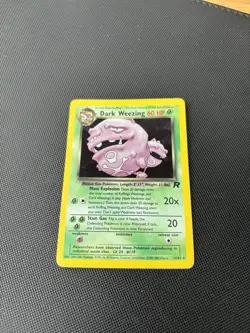 Pokemon Card Team Rocket Dark Weezing 14/82 Holo WOTC - Image 2
