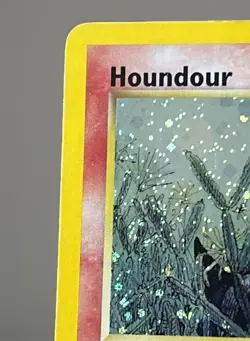 Pokemon TCG Houndour 5/75 Holo Unlimited Card Neo Discovery 2001 with swirl LP - Image 2