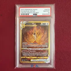Pokemon 2023 PSA 10 Arceus VSTAR Full Art Crown Zenith GG70/GG70 Card - Image 1