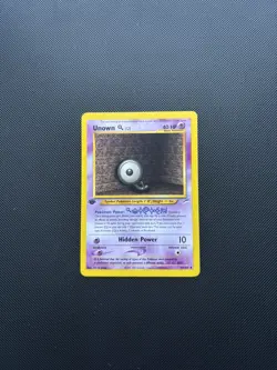 Pokemon Card Neo Destiny 1st Edition Unown Q 59/105 WOTC - Image 2