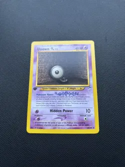 Pokemon Card Neo Destiny 1st Edition Unown Q 59/105 WOTC - Image 3