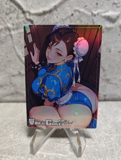 Chun li Trading Card Waifu Goddess Story Anime Girl holo Karte Manga Full Art - Image 1