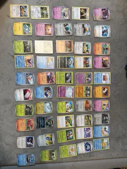 Pokemon Nintendo cards 50 Card Lot Eevee Heracross Mantine Trainer English - Image 1