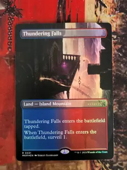 MTG Card : Thundering Falls (Murders Karlov Manor) BORDERLESS FOIL - Image 1