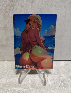 Cynthia Trading Card Waifu Goddess Story Anime Girl holo Karte Manga Full Art - Image 1