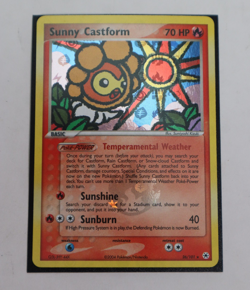 Sunny Castform 26/101 EX Hidden Legends Pokemon Card Reverse Holo Foil Rare LP - Image 1