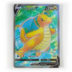 Pokemon - Dragonite V - 076/078 - Pokemon GO - Full Art Card - Image 1