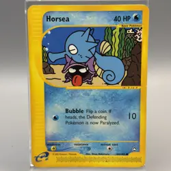 Pokemon TCG - HORSEA - 84/147 - E-CARD SERIES: AQUAPOLIS (2003) - MP - Image 1