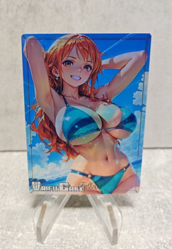 Nami Trading Card Waifu Goddess Story Anime Girl holo Karte Manga Full Art - Image 1
