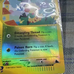 Weedle - 115/144 - Pokemon Skyridge Reverse Holo Rare Card NM - Image 2