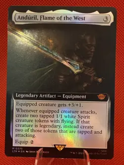 Anduril, Flame of the West (Extended Art) (Foil) 375 MTG NM - ltr - Image 1