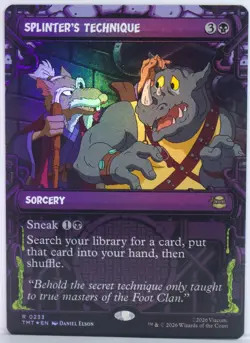 Splinter's Technique [New, Near Mint] Showcase *Foil* {TMNT MTG} - Image 1