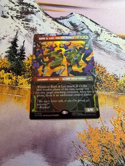 Raph & Leo, Sibling Rivals - Showcase TMT NM MTG Foil - Image 2
