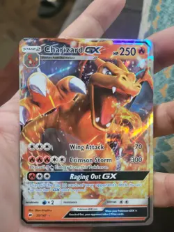 2017 Pokemon SM Burning Shadows Charizard GX Full Art Rare #20/147 - Image 1