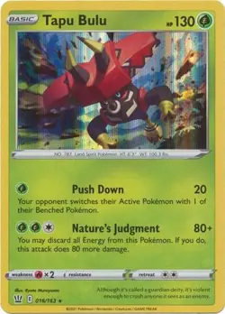 TAPU BULU 016/163 BATTLE STYLES POKEMON (HOLO RARE, NM) - Image 1