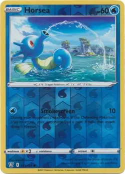 HORSEA 031/163 BATTLE STYLES POKEMON (REVERSE HOLO, NM) - Image 1