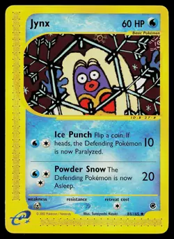 Pokemon Card - Jynx Expedition 83/165 Uncommon - Image 1