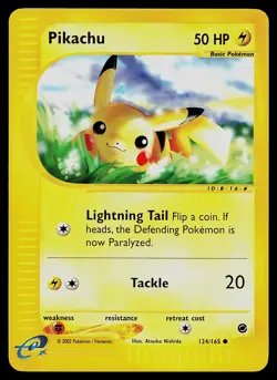 Pokemon Card - Pikachu Expedition 124/165 Common Reverse Holo - Image 1