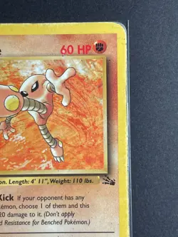Pokemon '106 Hitmonlee 22/62 Rare Vintage WOTC 1999 MP - Image 4