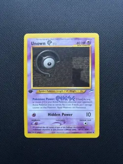 Pokemon Card Neo Destiny 1st Edition Unown C 57/105 WOTC - Image 1