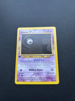 Pokemon Card Neo Destiny 1st Edition Unown C 57/105 WOTC - Image 3