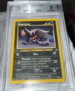 2001 Neo Discovery Unlimited #39 Houndour Bgs 9 - Image 1