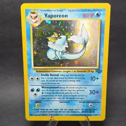 Pokemon TCG Jungle Vaporeon 12/64 Holo Rare Dutch Stage 1 HP 80 1999 Aqua - Image 1