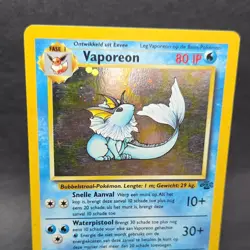 Pokemon TCG Jungle Vaporeon 12/64 Holo Rare Dutch Stage 1 HP 80 1999 Aqua - Image 2