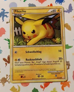 Pokemon TCG Pikachu 78/123 HGSS German Snowflake Stamp Countdown Calendar 2010 - Image 1