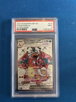 2023 POKEMON OBF EN-OBSIDIAN FLAMES ULTRA RARE #215 CHARIZARD EX PSA 9 - Image 1