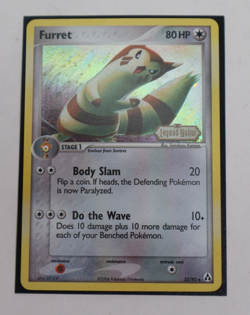 Furret 33/92 Pokemon Legend Maker Stamped Reverse Holo LP Uncommon - Image 1