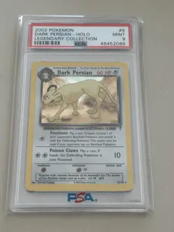 Pokemon TCG Dark Persian Holo Legendary Collection 6/110 Holo Rare PSA 9 - Image 1