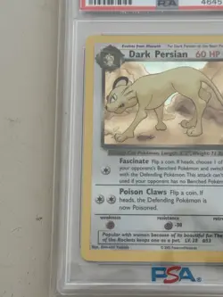 Pokemon TCG Dark Persian Holo Legendary Collection 6/110 Holo Rare PSA 9 - Image 3