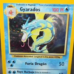 Pokemon TCG Gyarados 6/102 Base Set Holo Rare Spanish - Image 5
