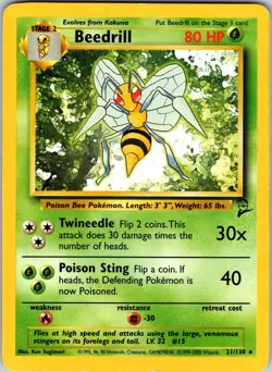 Beedrill 021/130 Base Set 2 Pokemon LP Normal - Image 1