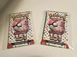 Pokemon 151 Scarlet and Violet 2x Booster Packs Factory Sealed - Image 1