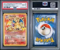 2021 Pokemon Charizard-Holo #4/102 PSA 8 Celebrations Classic Collection - Image 3