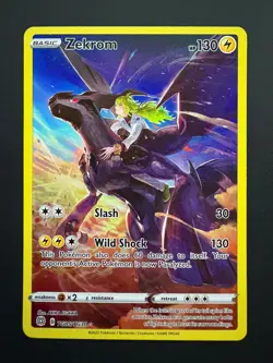 Zekrom TG05/TG30 Pokemon Brilliant Stars Trainer Gallery Holo Rare Near Mint NM - Image 1