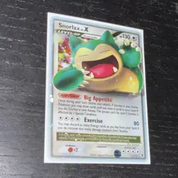 Pokemon Snorlax LV.X 111/111 Rising Rivals Ultra Rare Holo Level Up HP 130 - Image 4