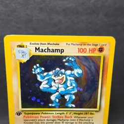 Pokemon TCG Deck Exclusives Machamp 1st Edition 8/102 Holo Rare 100 HP Stage 2 - Image 2