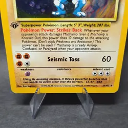 Pokemon TCG Deck Exclusives Machamp 1st Edition 8/102 Holo Rare 100 HP Stage 2 - Image 3