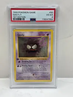 Gastly 1999 Pokemon 1st Edition #50 PSA 4 - Image 1