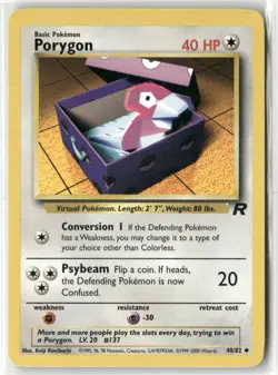 Pokemon Porygon 48/82 Unlimited Team Rocket Uncommon - Image 1