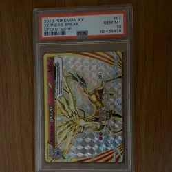 Pokemon Xerneas BREAK 82/114 XY - Steam Siege Holo Rare PSA 10 2016 - Image 1